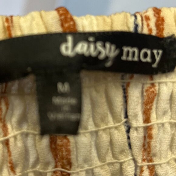 daisy may tie in the front botton down summer dress - Picture 5 of 7